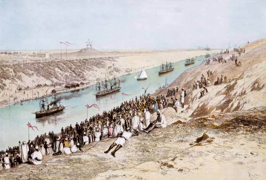 El canal de Suez antiguo